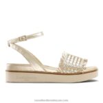 صندل من الجلد الطبيعي 8840R379 معدني نحيف Russell And Bromley