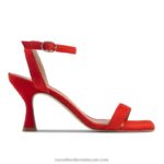 صندل من جزئين نيجروني 8840R179 أحمر نحيف Russell And Bromley