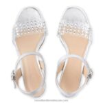 ⁦صندل منصة discoqueen 8840R119 معدني نحيف Russell And Bromley⁩ - الصورة ⁦3⁩