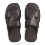 ⁦صندل zeus الانزلاق 8840R521 بني رجال Russell And Bromley⁩ - الصورة ⁦3⁩