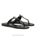 ⁦قرص لوريتا تقليم اصبع القدم ثونغ 8840R391 أسود نحيف Russell And Bromley⁩ - الصورة ⁦2⁩