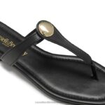 ⁦قرص لوريتا تقليم اصبع القدم ثونغ 8840R391 أسود نحيف Russell And Bromley⁩ - الصورة ⁦4⁩
