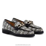 ⁦كليوباترا 3 حلقة متعطل 8840R205 أسود نحيف Russell And Bromley⁩ - الصورة ⁦2⁩