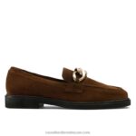 كليوباترا 3 حلقة متعطل 8840R206 بني نحيف Russell And Bromley