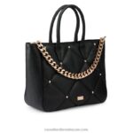 ⁦لحاف مرصع بالنجوم وحقيبة مسكة 8840R706 أسودRussell And Bromley⁩ - الصورة ⁦2⁩