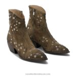 ⁦مرحبا الحذاء الغربي منمق 8840R279 اللون البيج نحيف Russell And Bromley⁩ - الصورة ⁦2⁩