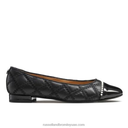 مضخة باليه بوليفارد بيرل 8840R240 أسود نحيف Russell And Bromley