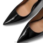 ⁦مضخة كعب بنقطة كاملة 8840R105 أسود نحيف Russell And Bromley⁩ - الصورة ⁦4⁩