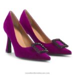 ⁦مضخة مرصعة بالجواهر 8840R155 أرجواني نحيف Russell And Bromley⁩ - الصورة ⁦2⁩