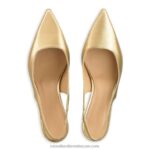 ⁦مضخة نقطة slingpoint slingback 8840R118 معدني نحيف Russell And Bromley⁩ - الصورة ⁦3⁩
