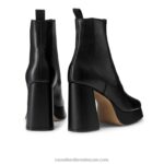 ⁦منصة شرسة التمهيد تشيلسي 8840R327 أسود نحيف Russell And Bromley⁩ - الصورة ⁦3⁩