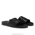 ⁦نسج الشرائح المنسوجة التفاصيل المنزلق 8840R503 أسود رجال Russell And Bromley⁩ - الصورة ⁦2⁩