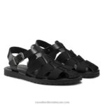⁦fab Fisher التوى قماش صياد 8840R519 أسود رجال Russell And Bromley⁩ - الصورة ⁦2⁩