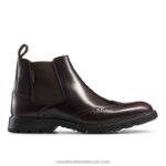 farringdon بروغ التفاصيل التمهيد تشيلسي 8840R606 أحمر رجال Russell And Bromley